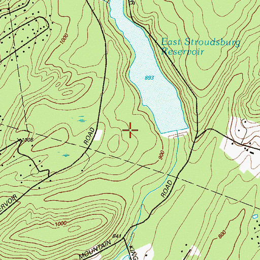 Topographic Map of East Stroudsburg Dam, PA