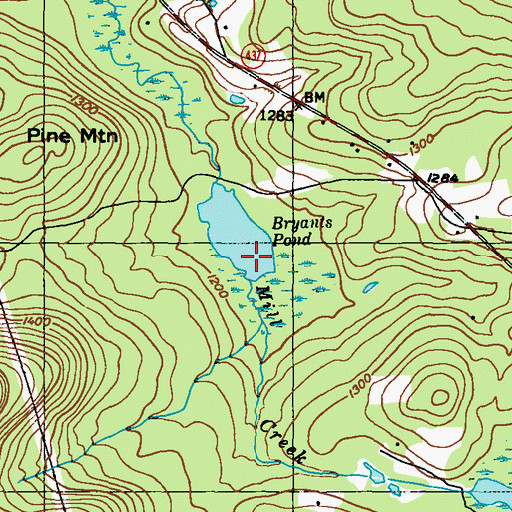 Topographic Map of Ray T Mantz Dam, PA