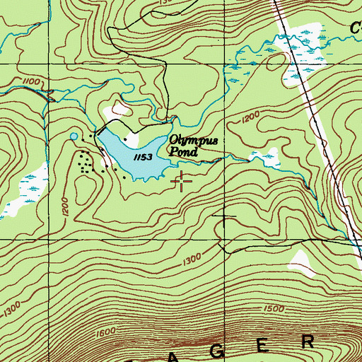 Topographic Map of Olympus Dam, PA