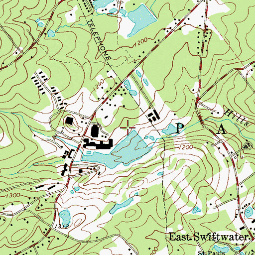 Topographic Map of Mount Airy Dam, PA