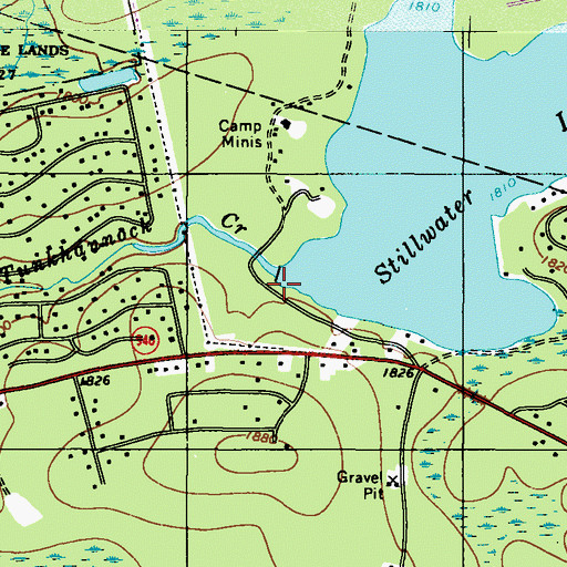 Topographic Map of Stillwater Lake Dam, PA