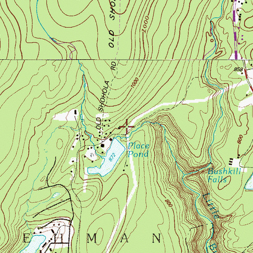 Topographic Map of Wicks Dam, PA