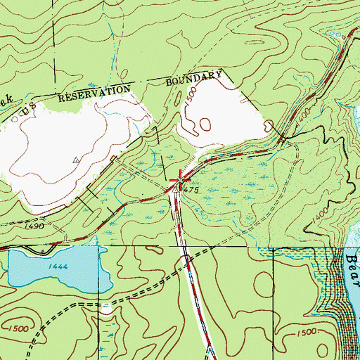 Topographic Map of Francis E Walter Reservoir, PA