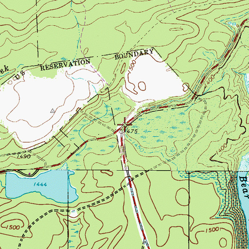 Topographic Map of Walter Dike Number Two, PA