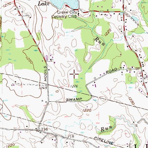 Topographic Map of Barmore Lake Dam, PA
