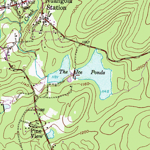 Topographic Map of Ice Pond Dam, PA