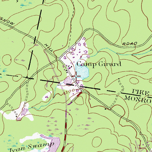 Topographic Map of William Penn Dam, PA