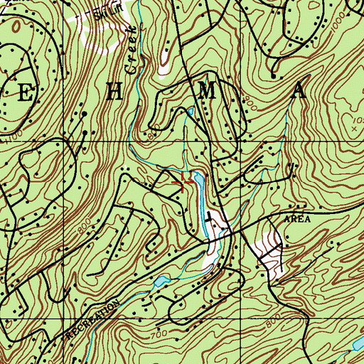 Topographic Map of Snyder Dam, PA