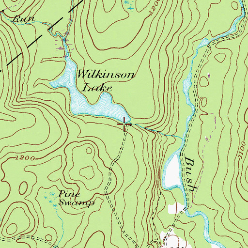 Topographic Map of Easton Anglers Dam, PA