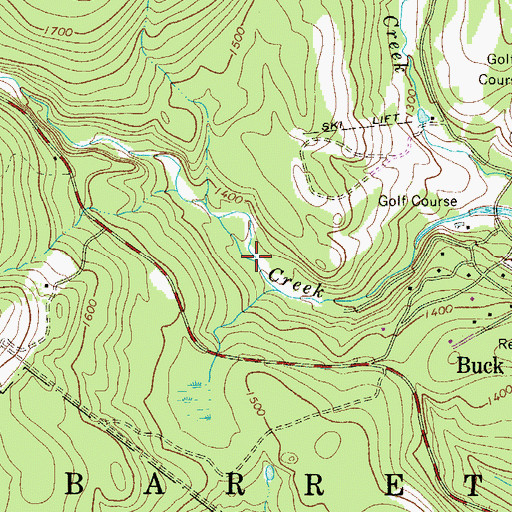 Topographic Map of Brodhead Creek SCS Dam 466, PA