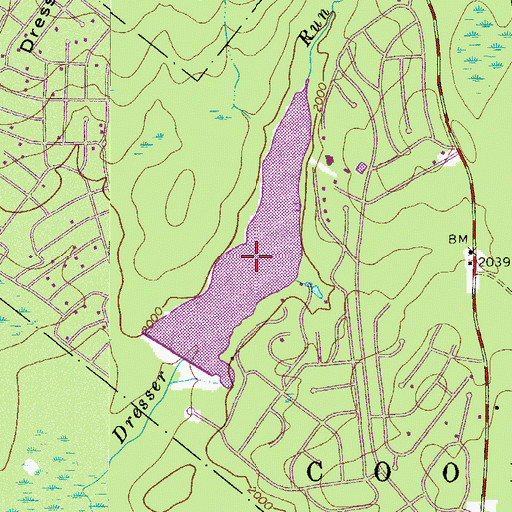 Topographic Map of Lake Carobeth, PA
