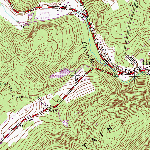 Topographic Map of Croops Dam, PA