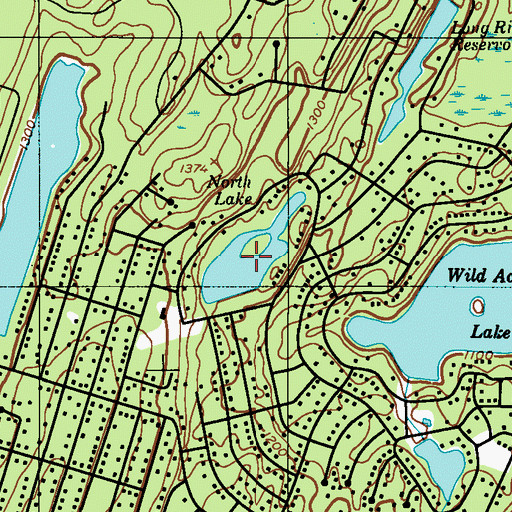 Topographic Map of North Lake, PA