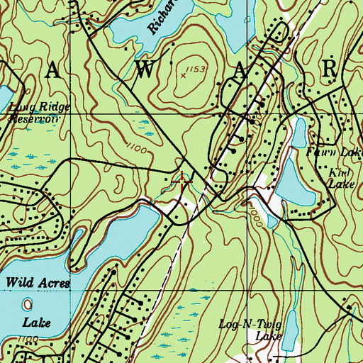 Topographic Map of Fawn Lake Dam, PA