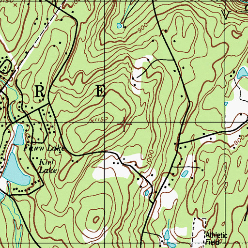 Topographic Map of Wild Acres Lake Dam, PA