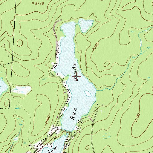Topographic Map of Meadow Lake, PA