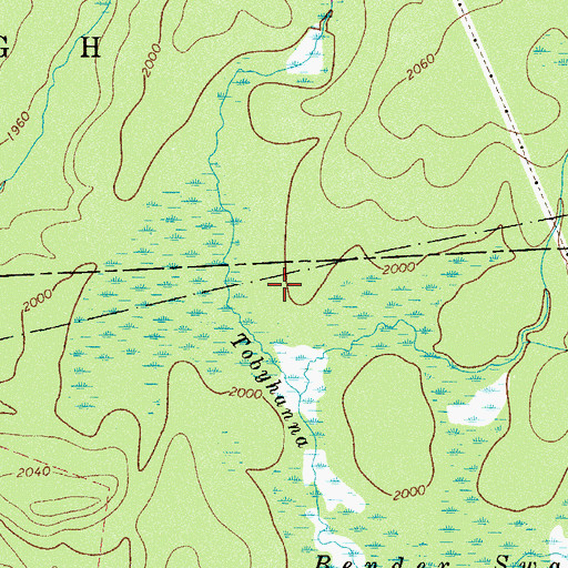 Topographic Map of Gouldsboro Dam, PA