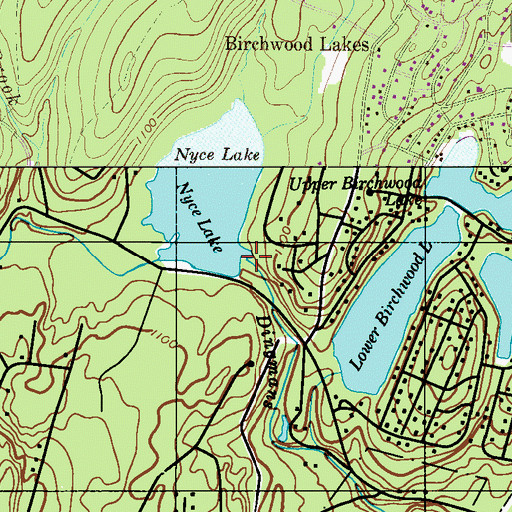 Topographic Map of Lake Latimore Dam, PA