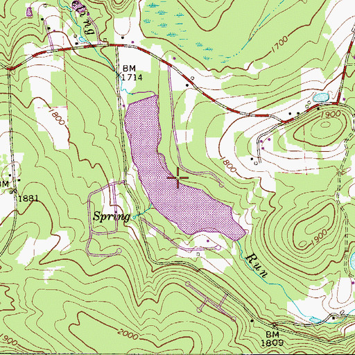 Topographic Map of Panther Lake, PA