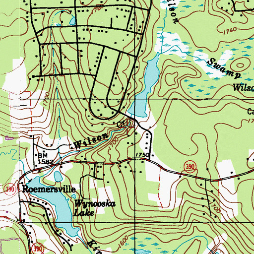 Topographic Map of Wilson Creek Dam, PA