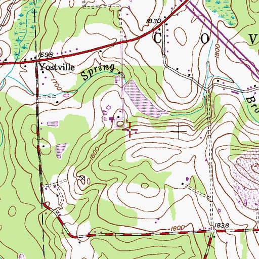 Topographic Map of Compton Dam, PA