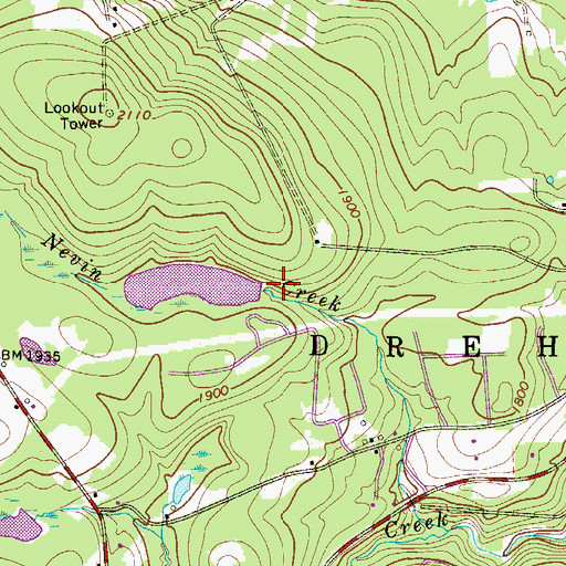 Topographic Map of Pa-451 Dam, PA