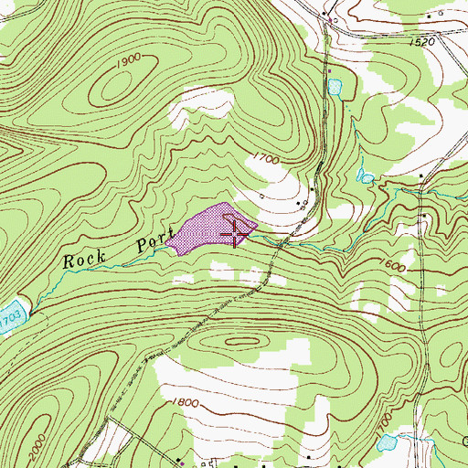 Topographic Map of Siebecker Pond Dam, PA