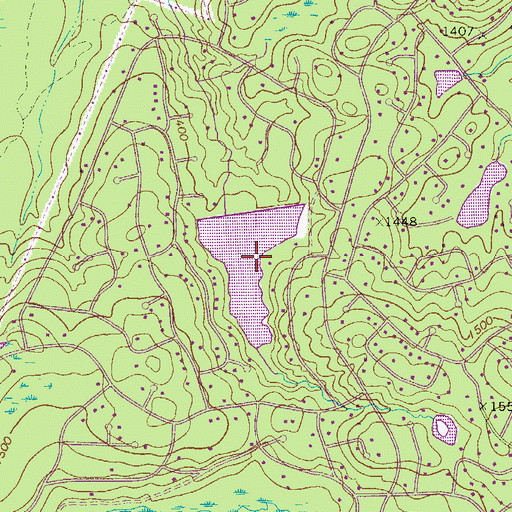 Topographic Map of Elm Lake, PA