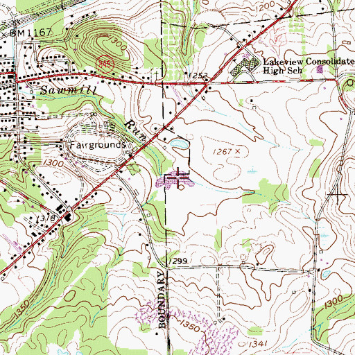 Topographic Map of Pa-474 Reservoir, PA