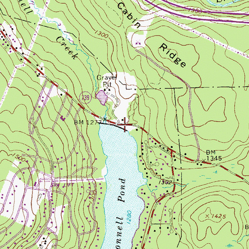 Topographic Map of Mcconnell Lake Dam, PA