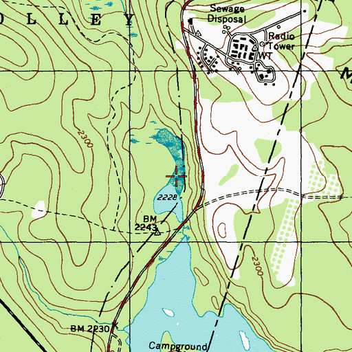 Topographic Map of Lake Jean, PA