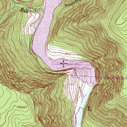 Topographic Map of Kettle Creek Lake, PA