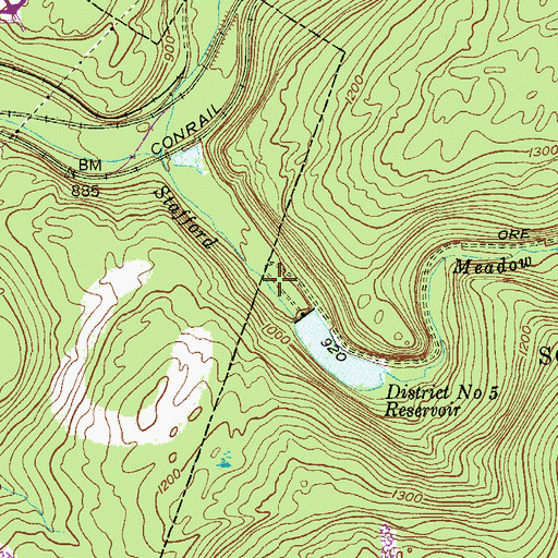 Topographic Map of Pa-5 Reservoir, PA