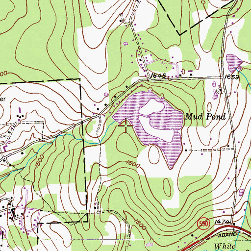 Topographic Map of Elmcrest Dam, PA