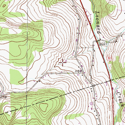 Topographic Map of Lake Catalpa Dam, PA