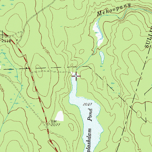 Topographic Map of Splash Dam, PA