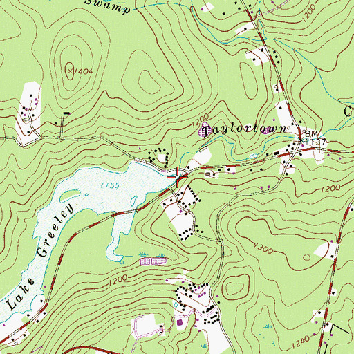 Topographic Map of Pa-455 Dam, PA
