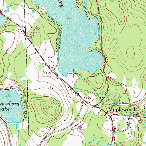 Topographic Map of Lake Henry Dam, PA