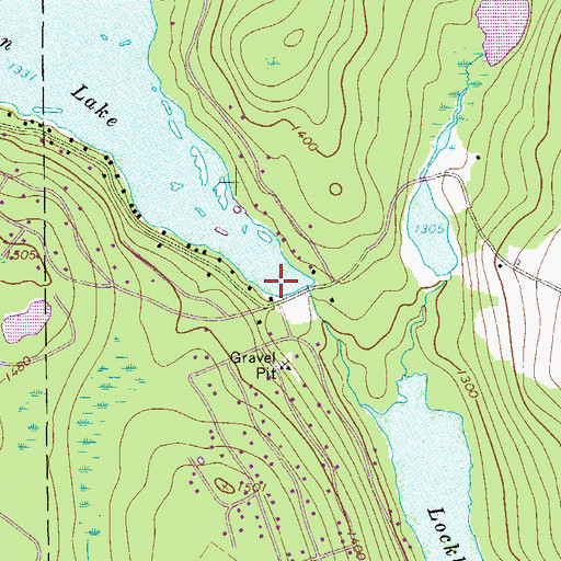 Topographic Map of Lake Paupackan Dam, PA