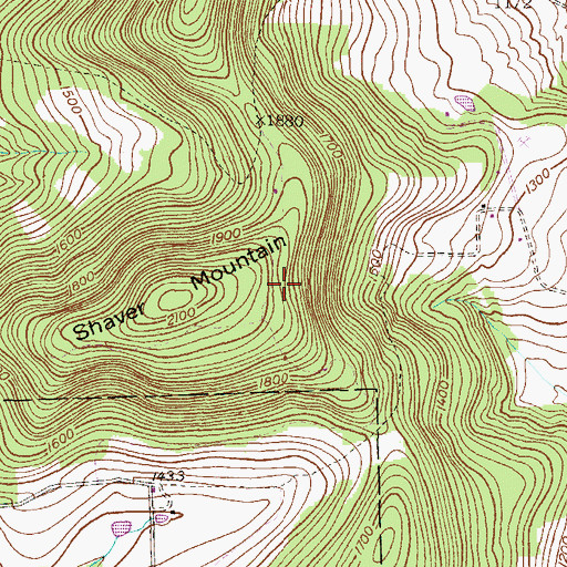 Topographic Map of Hirsh Pond, PA