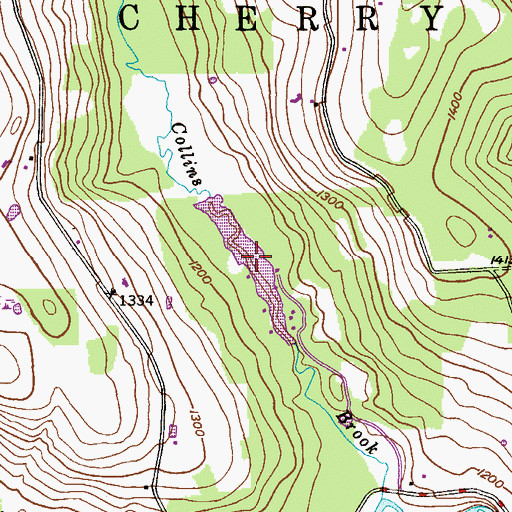 Topographic Map of Texas Rod Gun Club Lake, PA