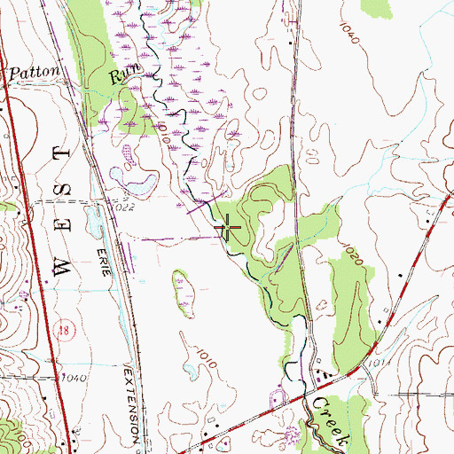 Topographic Map of Upper and Lower Dams, PA