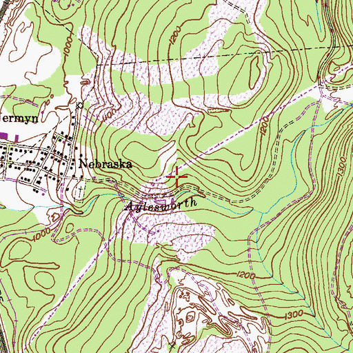 Topographic Map of Aylesworth Creek Dam, PA