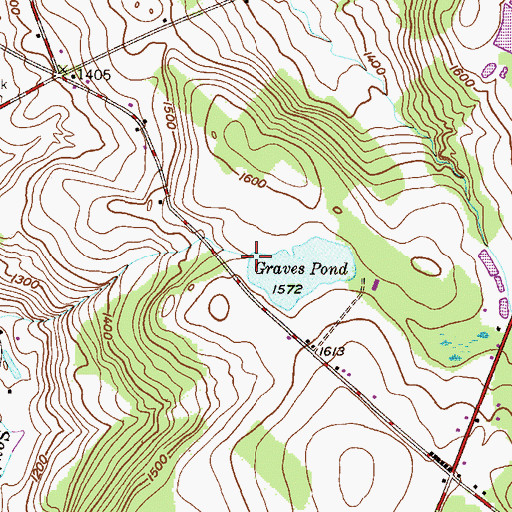 Topographic Map of Coleman Dam, PA