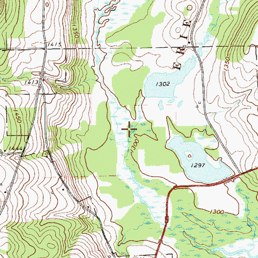 Topographic Map of Erie NWR Pool Number Seven, PA