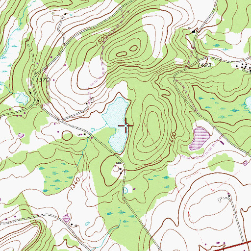 Topographic Map of Bayly Pond Dam, PA