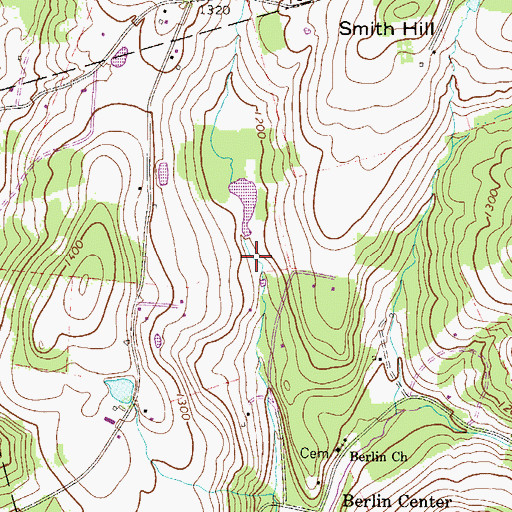 Topographic Map of Pa-413 Dam, PA