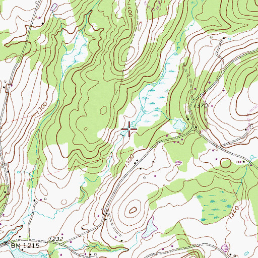 Topographic Map of Pa-415 Dam, PA