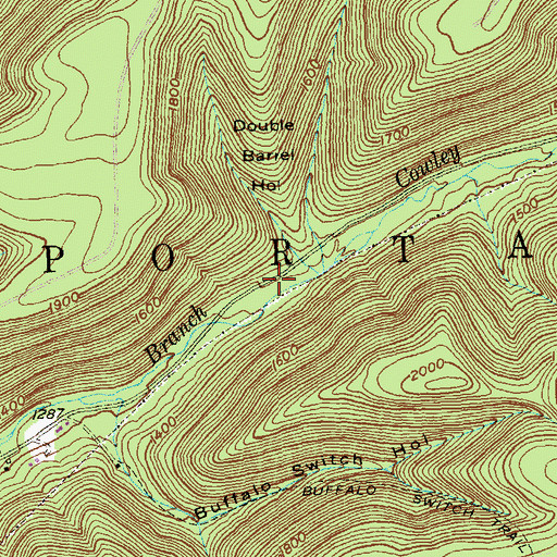 Topographic Map of Sizerville Park Dam, PA