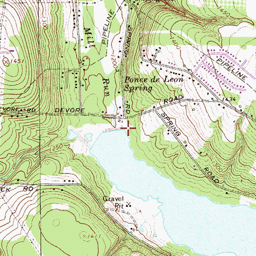 Topographic Map of Tamarack Lake Dam A, PA